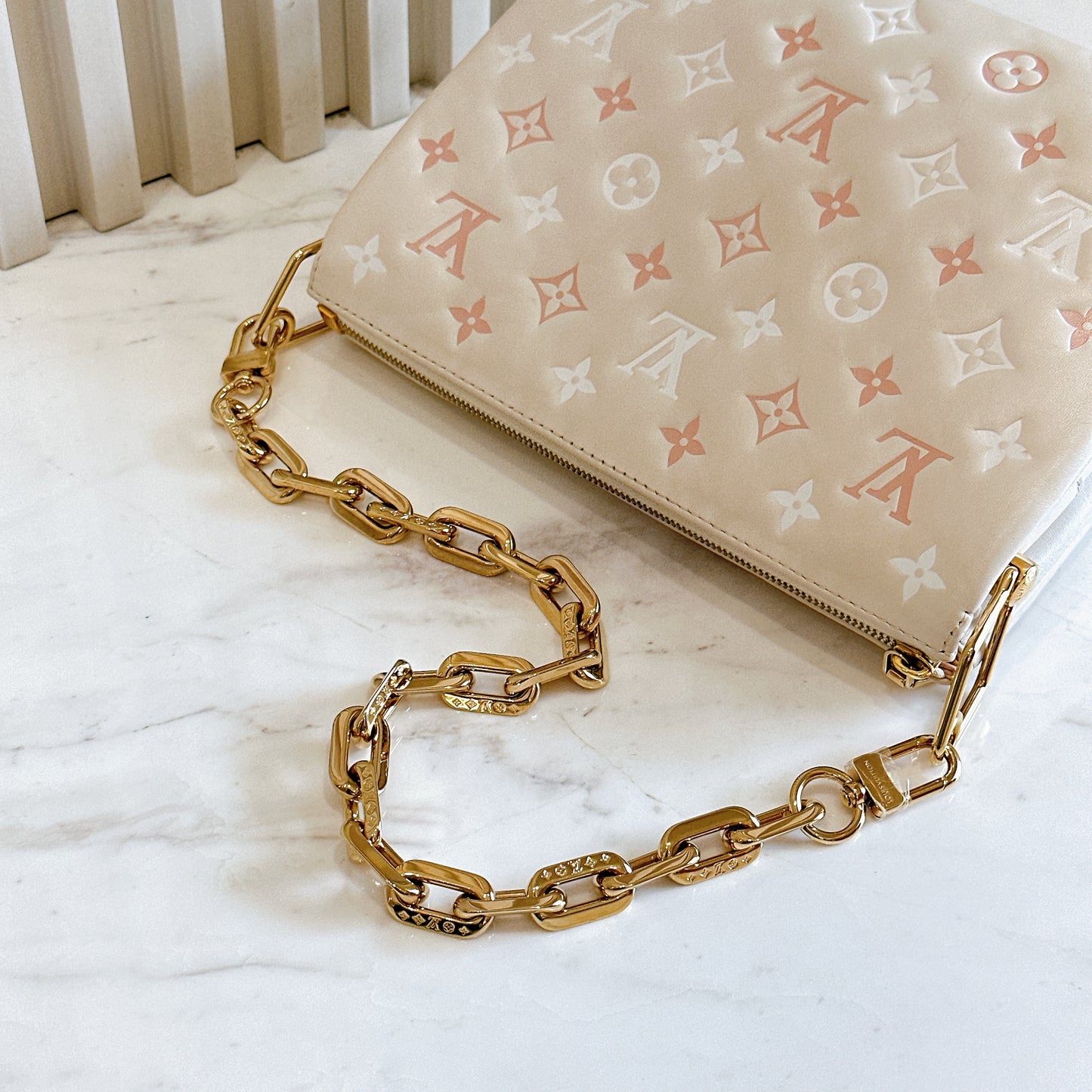 LV Coussin PM in Dream Cream