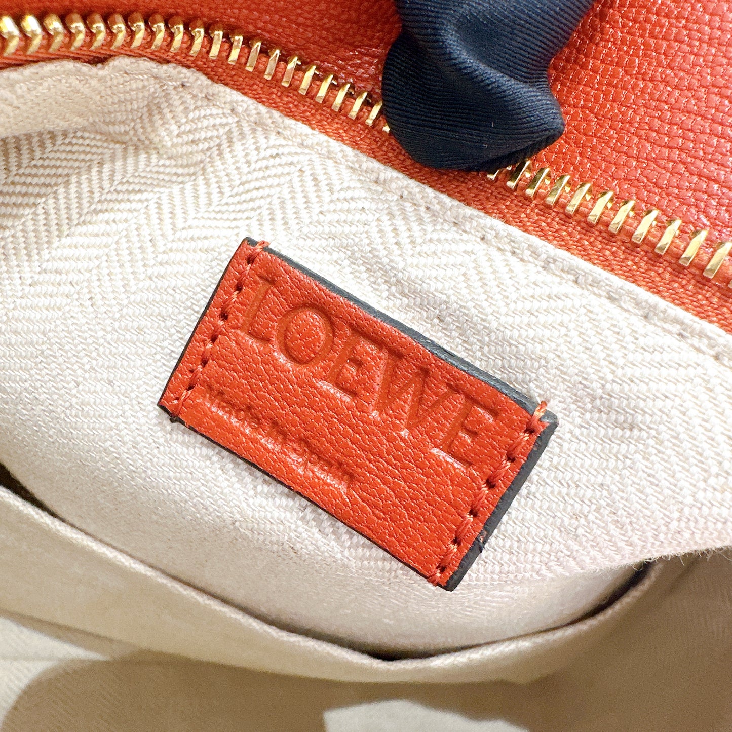 Loewe Small Puzzle in Orange Red