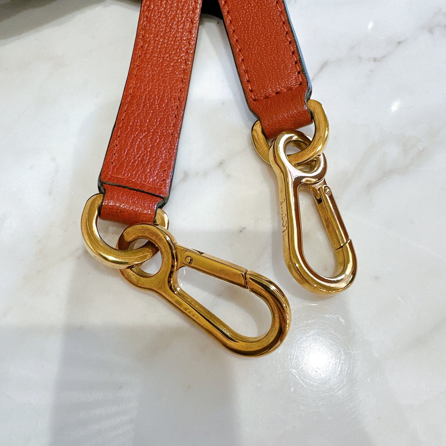 Loewe Small Puzzle in Orange Red