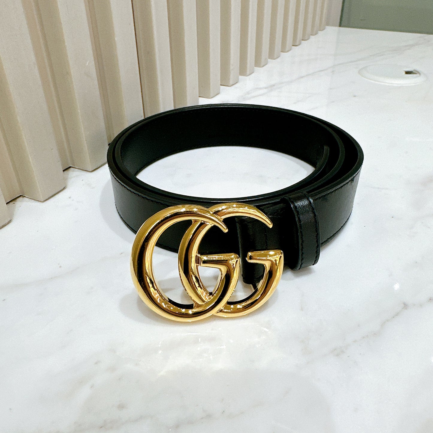 Gucci Marmont Belt in GHW