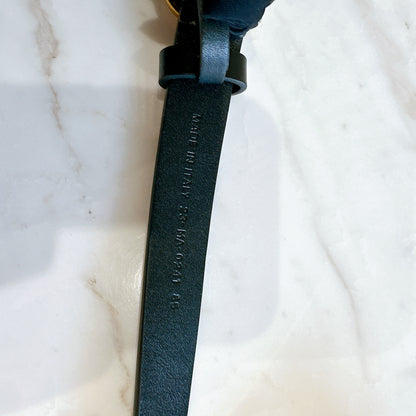 Dior Saddle Belt in Black Calfskin GHW