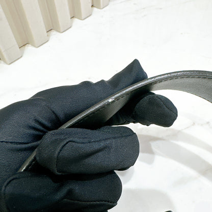 YSL Cassandre Slim Leather Belt in GHW