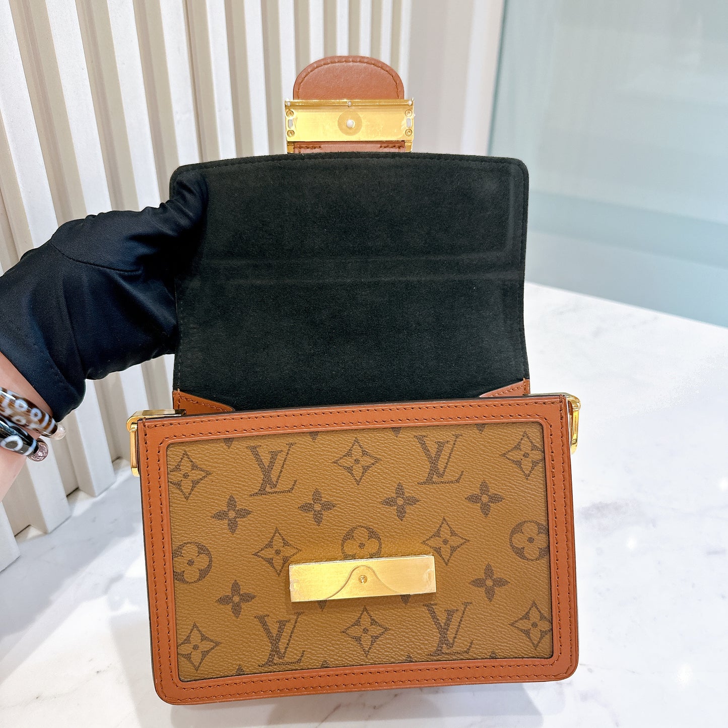 LV Monogram Reverse Mini Dauphine