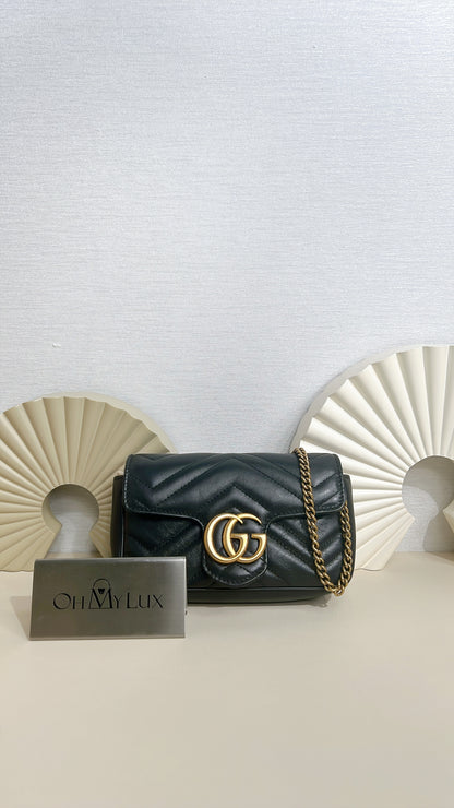 Gucci Marmont Supermini in Black