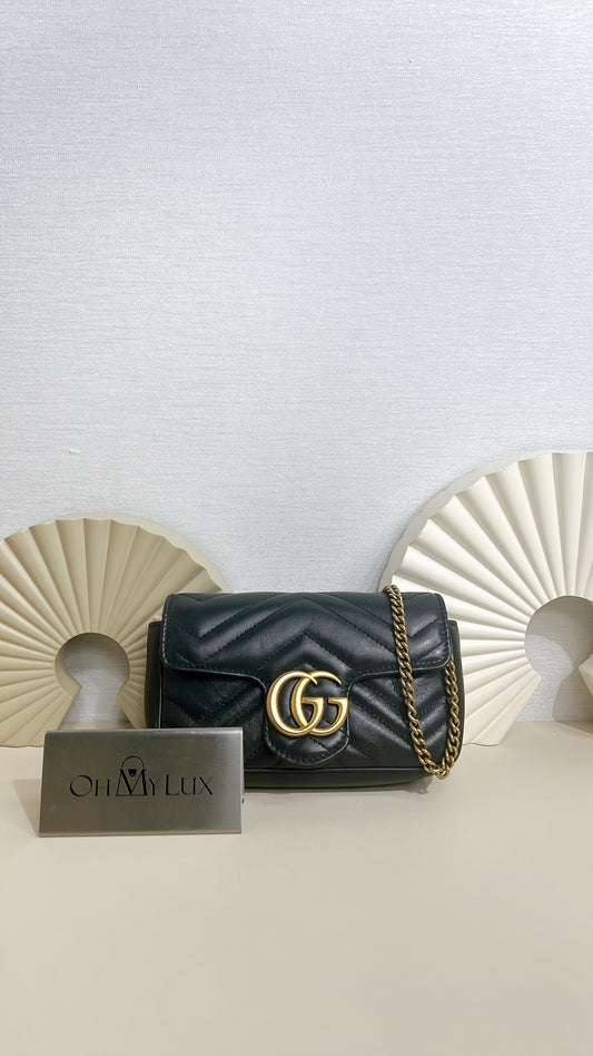 Gucci Marmont Supermini in Black