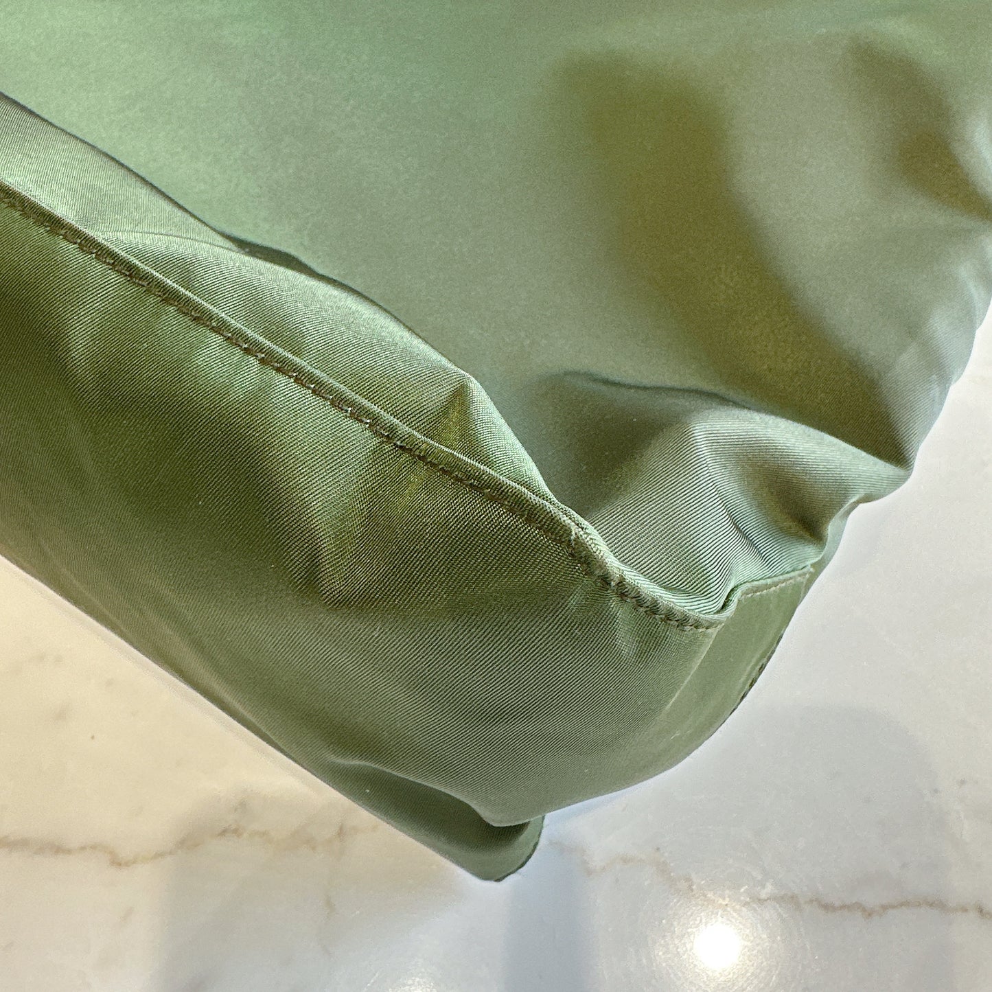 Prada Tessuto Nylon Tote Bag In Army Green