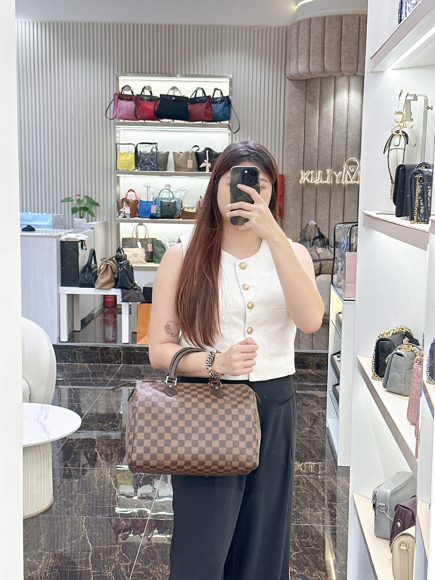 LV Damier Ebene Speedy 30