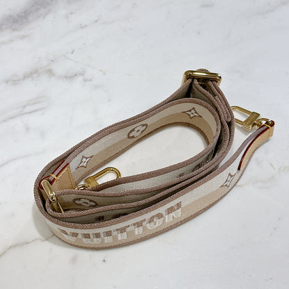LV Bandouliere Strap Beige