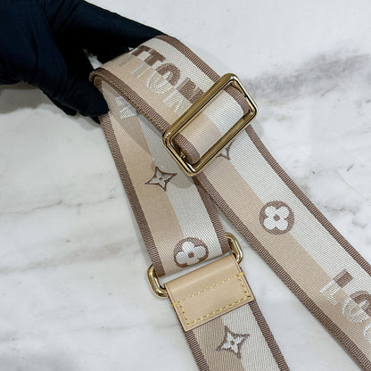 LV Bandouliere Strap Beige
