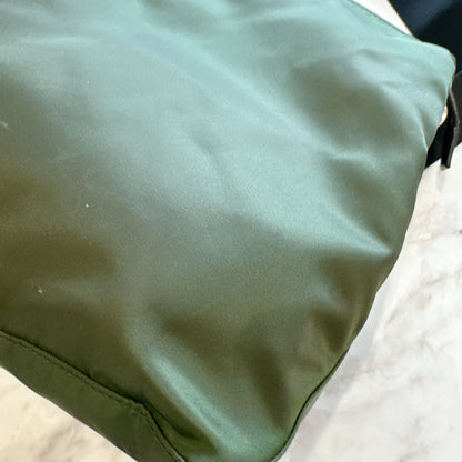 Prada Tessuto Nylon Tote Bag In Army Green