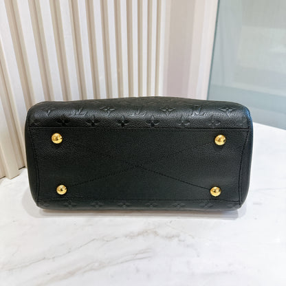 LV Montaigne MM in Black Empreinte Leather