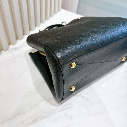 LV Montaigne MM in Black Empreinte Leather