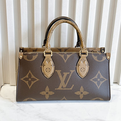 LV On The Go East West Reverse Monogram
