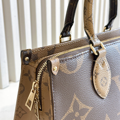 LV On The Go East West Reverse Monogram