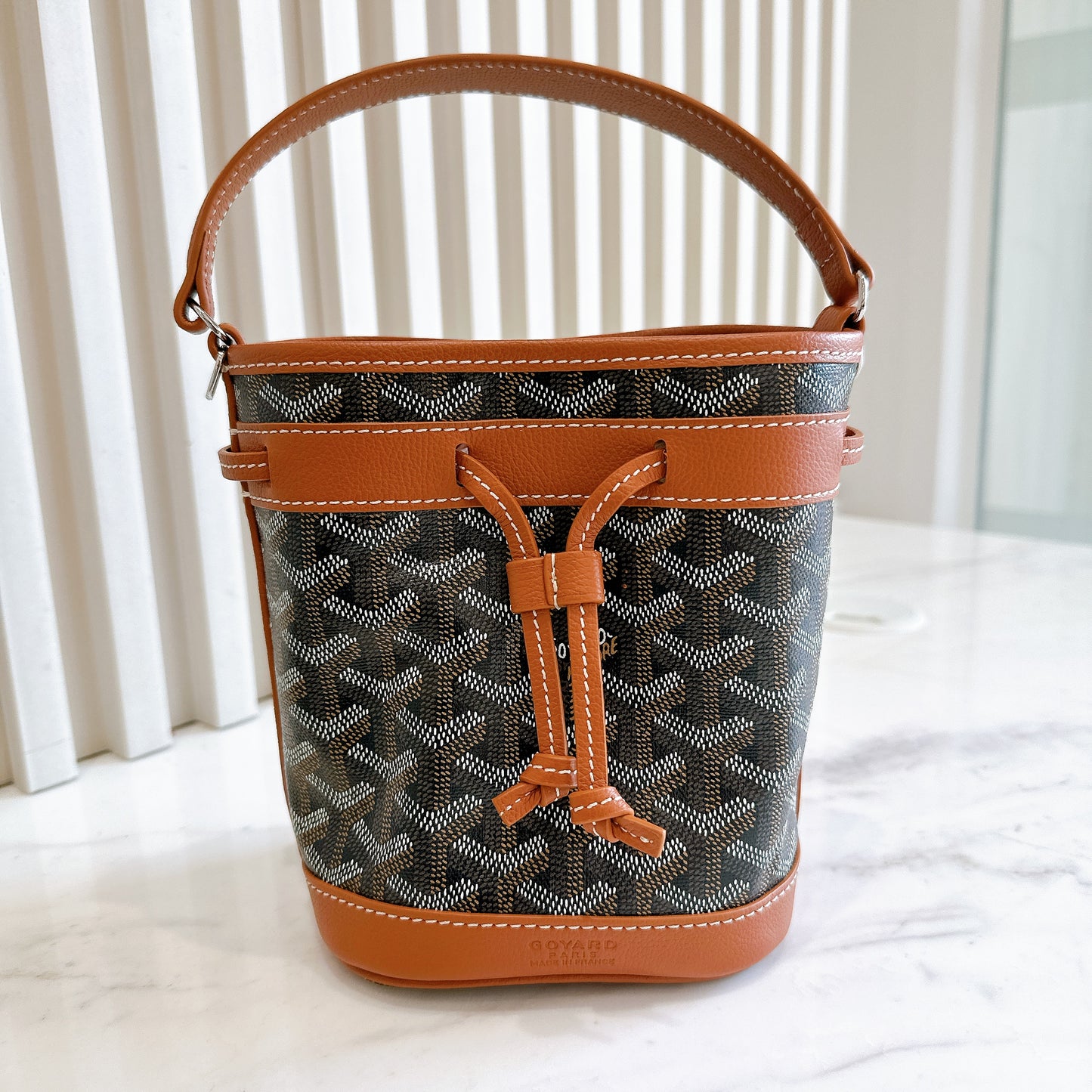 Goyard Petit Flot in Tan And Black