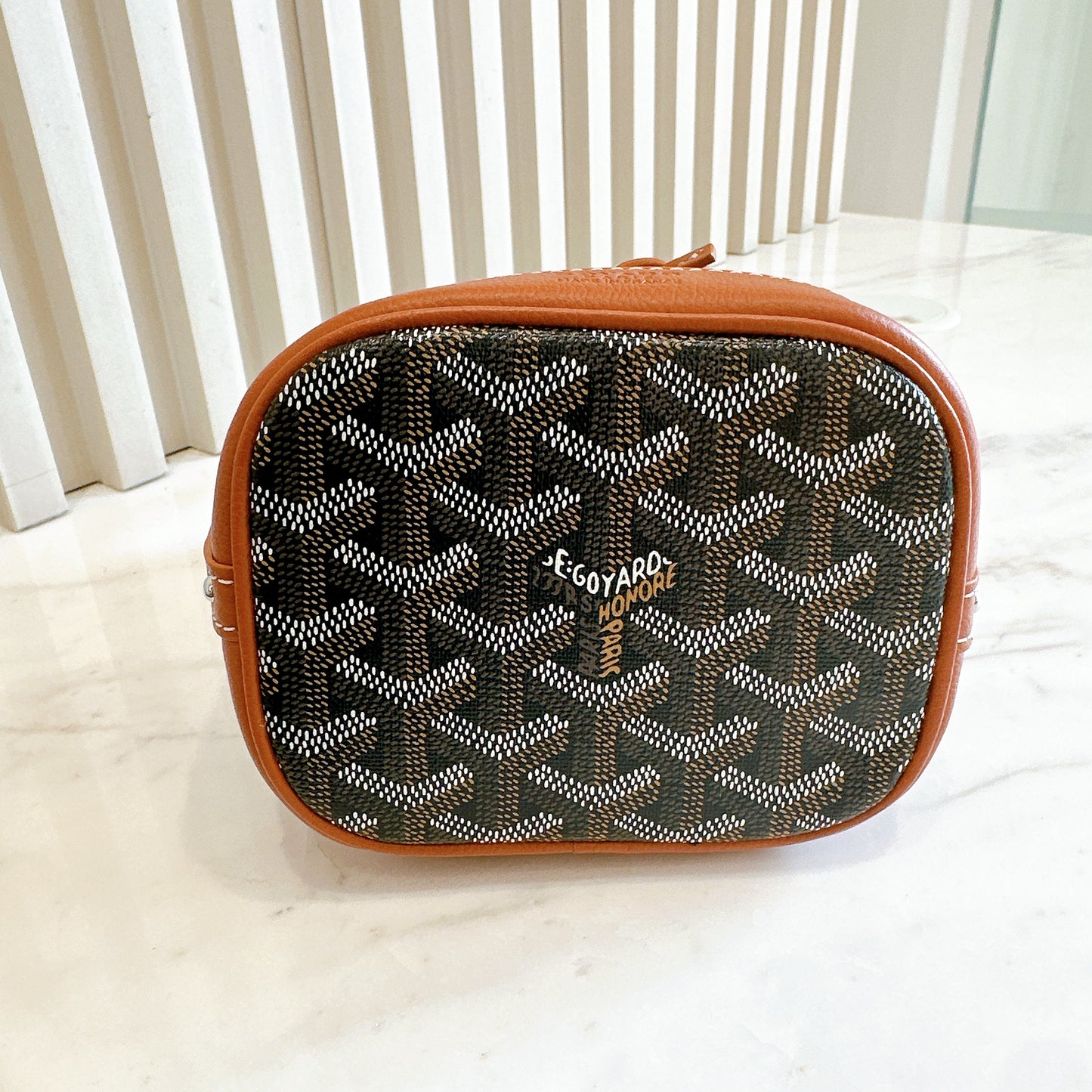 Goyard Petit Flot in Tan And Black