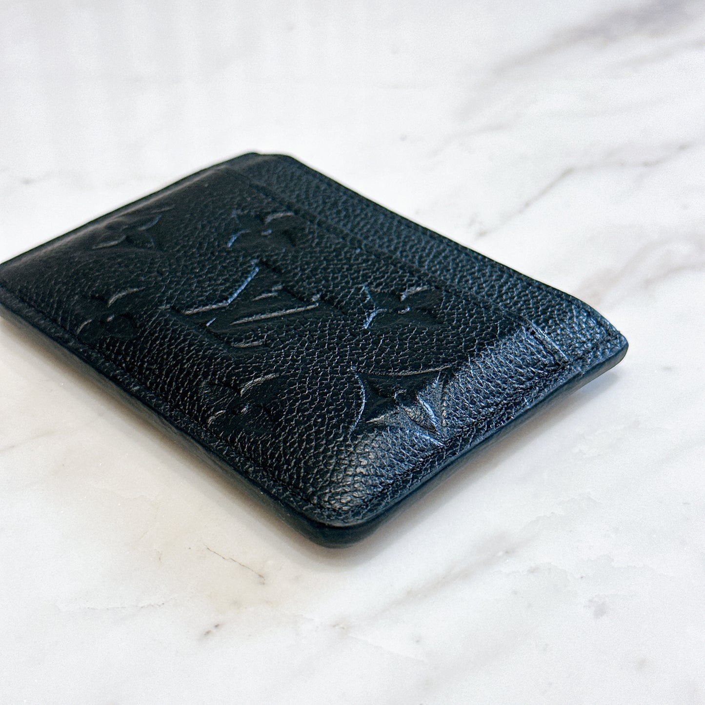 LV Card Holder in Black Empreinte Leather