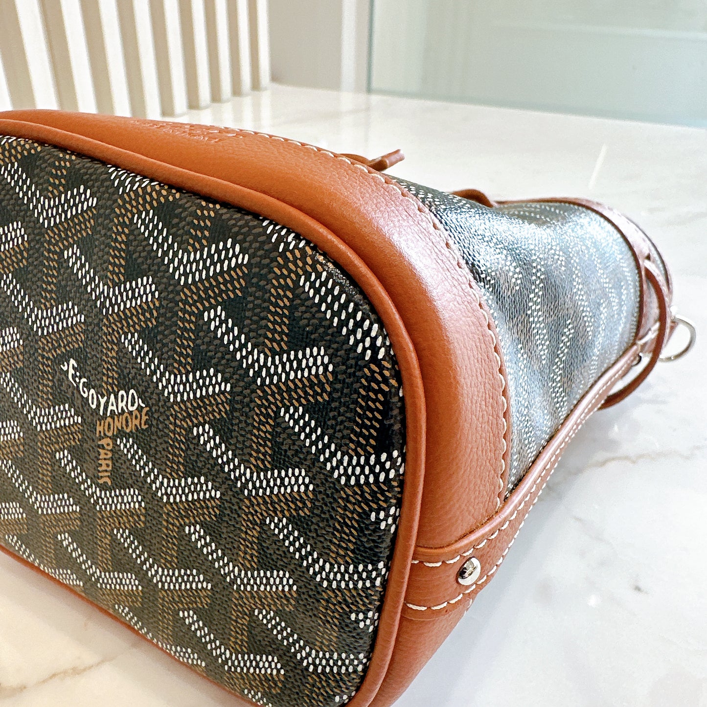 Goyard Petit Flot in Tan And Black