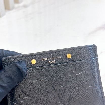 LV Card Holder in Black Empreinte Leather