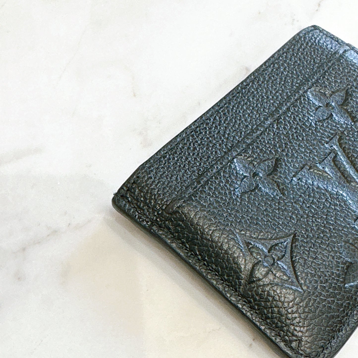 LV Card Holder in Black Empreinte Leather