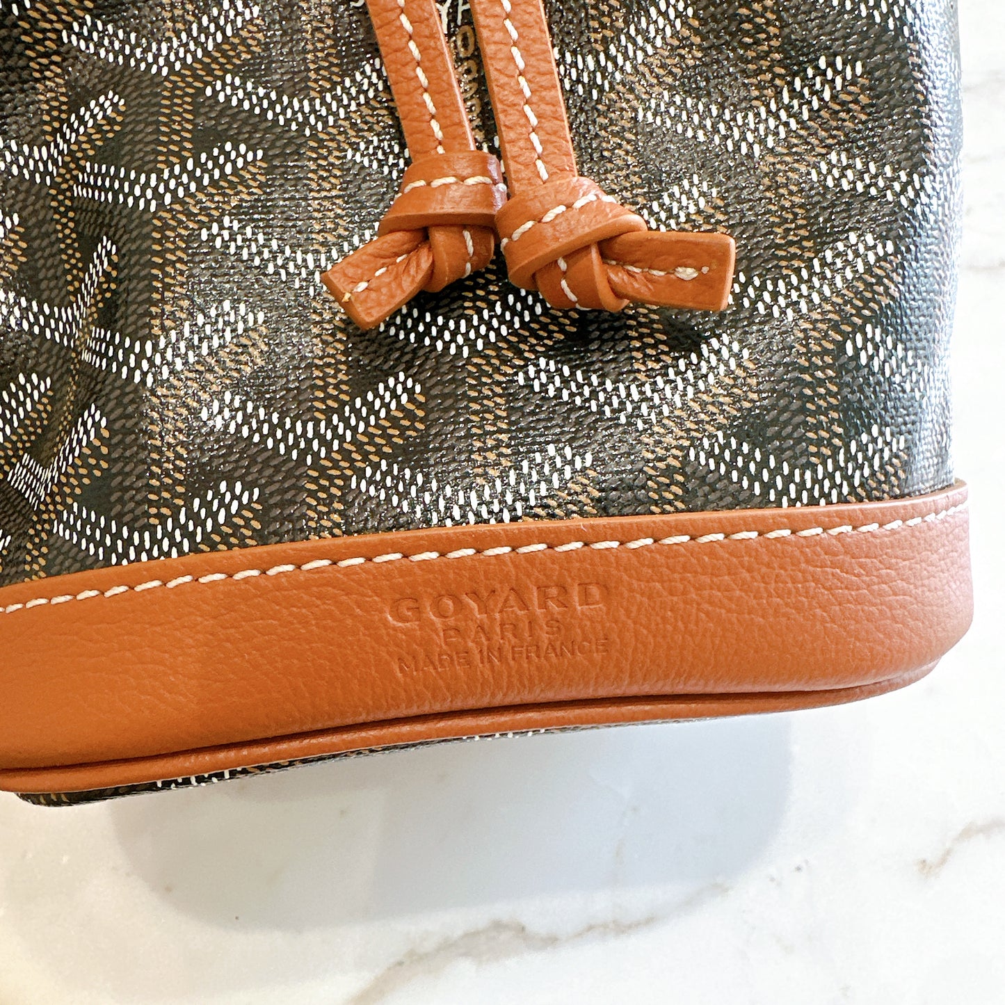 Goyard Petit Flot in Tan And Black