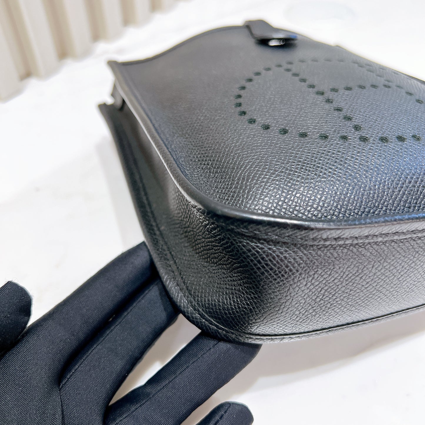 Hermes Mini Evelyne Epsom Noir PHW