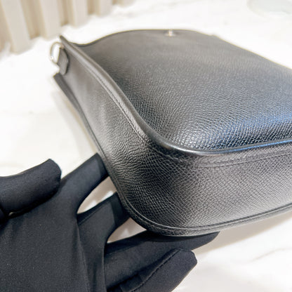 Hermes Mini Evelyne Epsom Noir PHW