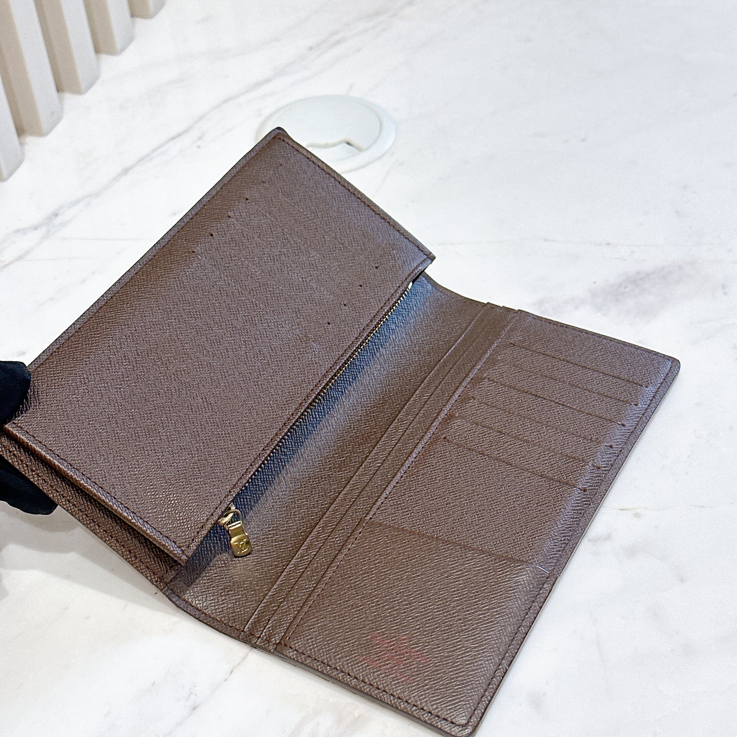 LV Damier Ebene Brazza Wallet