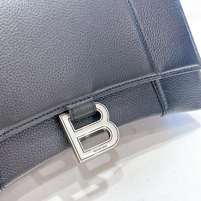 Balenciaga Hourglass Black Small in Calfskin