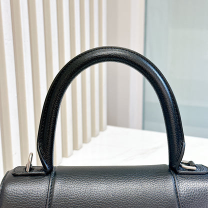 Balenciaga Hourglass Black Small in Calfskin