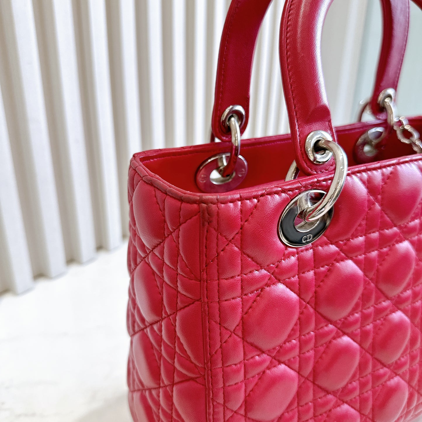 Lady Dior Medium In Red