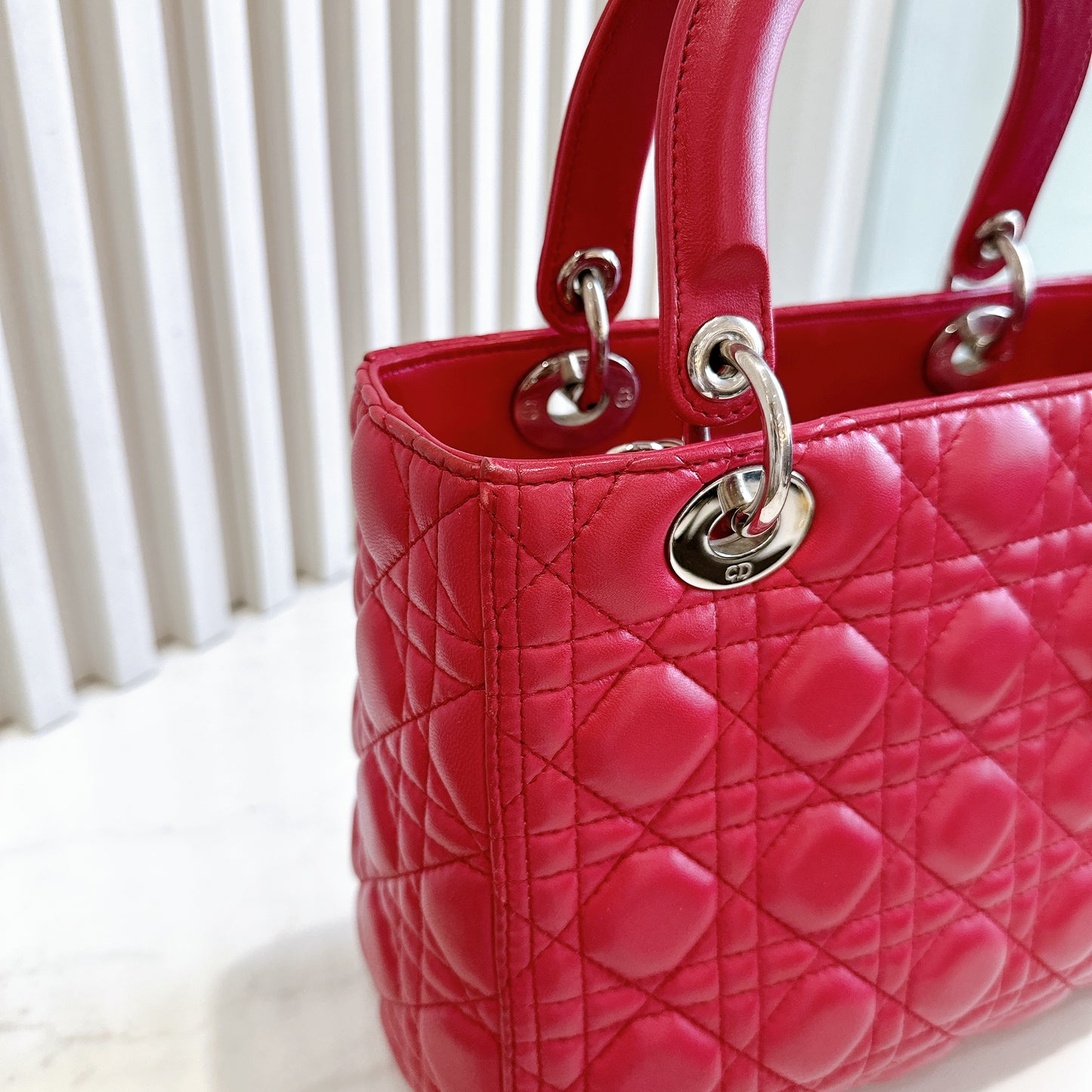 Lady Dior Medium In Red