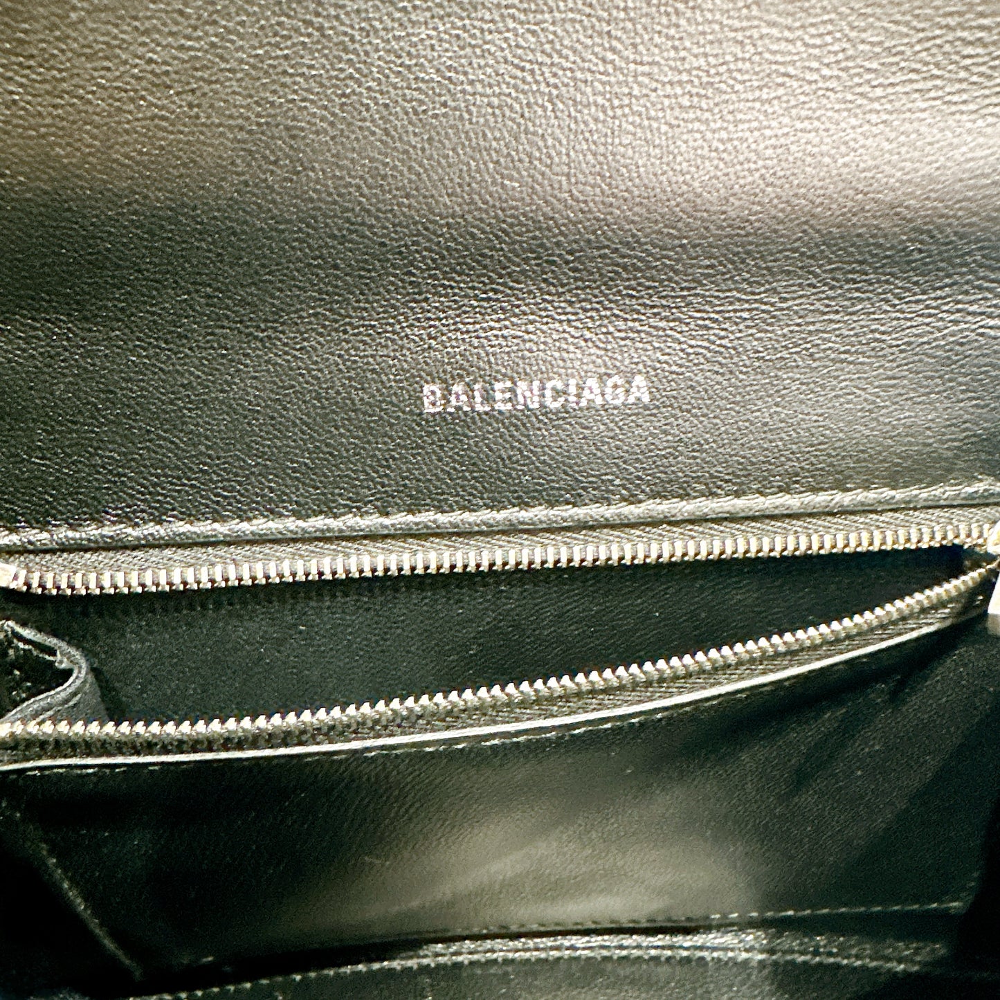 Balenciaga Hourglass Black Small in Calfskin