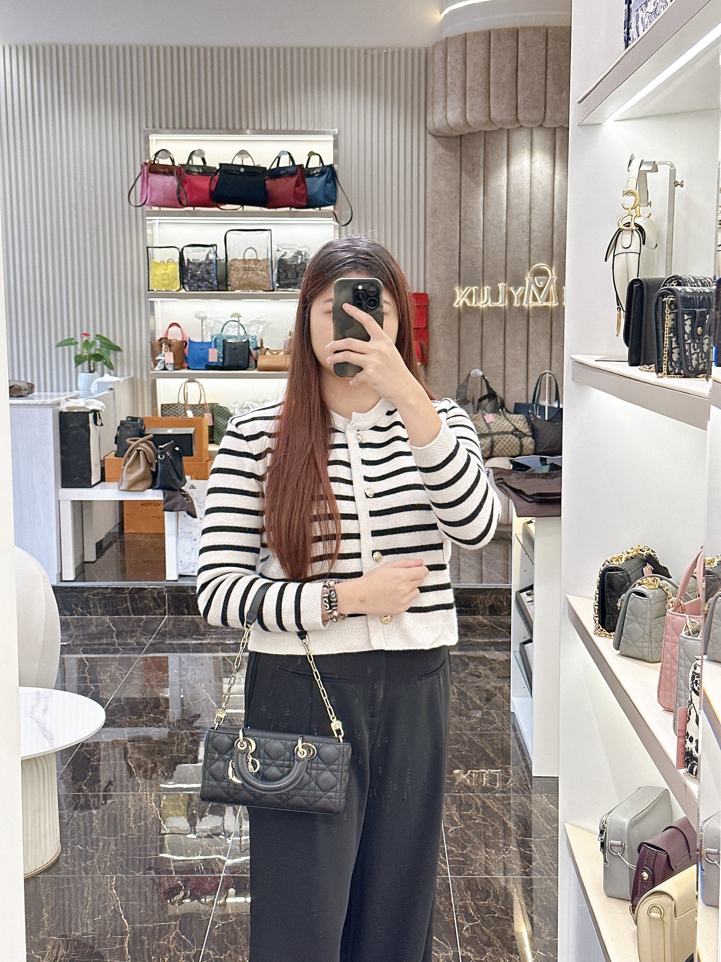 Lady D Joy Small in Black GHW