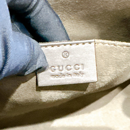 Gucci GG Supreme Web Pouch Beige/Ebony