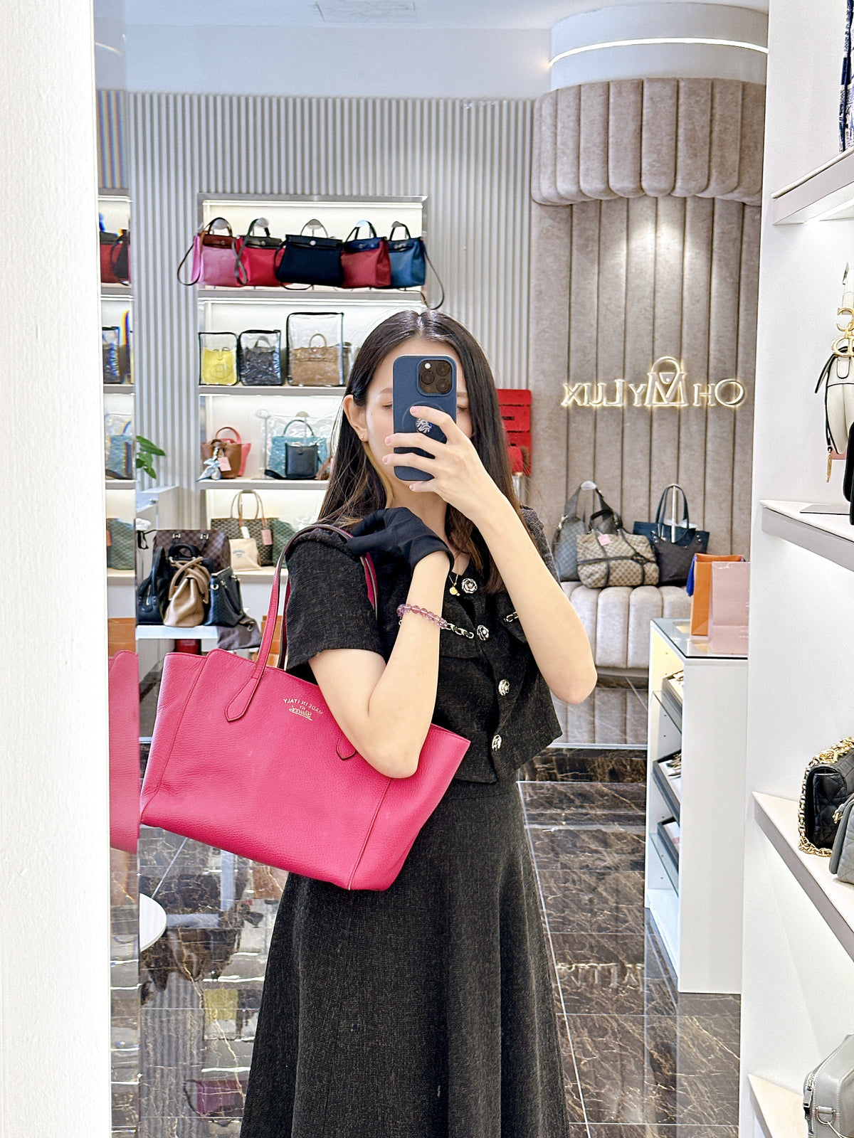 Gucci Swing Pink Tote Bag