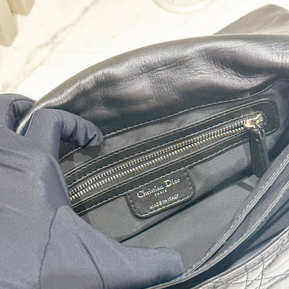 Dior New Lock Cannage Shoulder Bag in Black