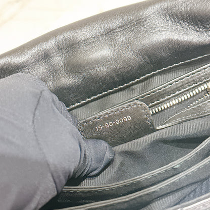 Dior New Lock Cannage Shoulder Bag in Black