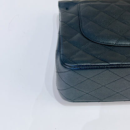 Chanel Classic Jumbo Caviar in Black SHW