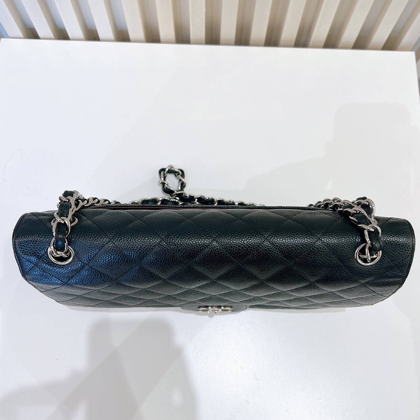 Chanel Classic Jumbo Caviar in Black SHW