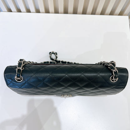 Chanel Classic Jumbo Caviar in Black SHW