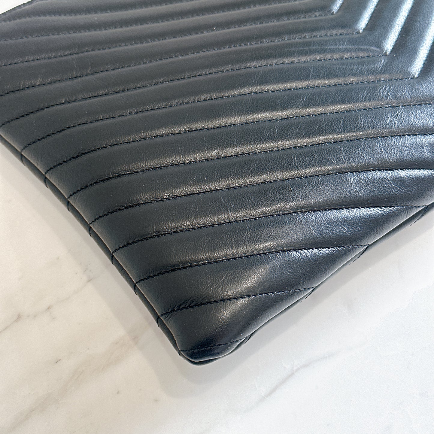 YSL Cassandre Clutch in Black