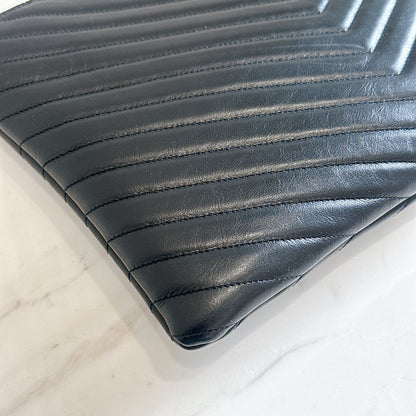 YSL Cassandre Clutch in Black