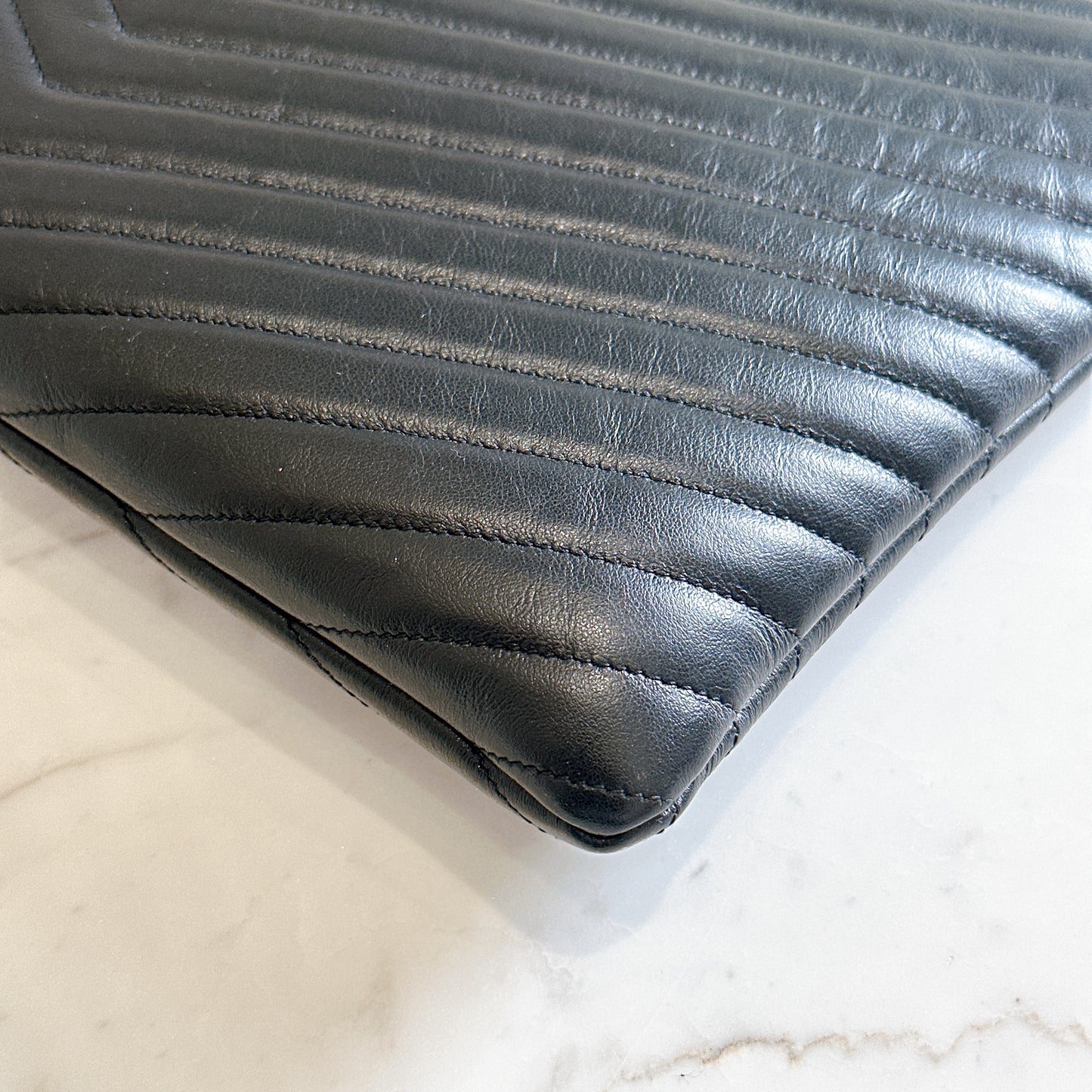 YSL Cassandre Clutch in Black
