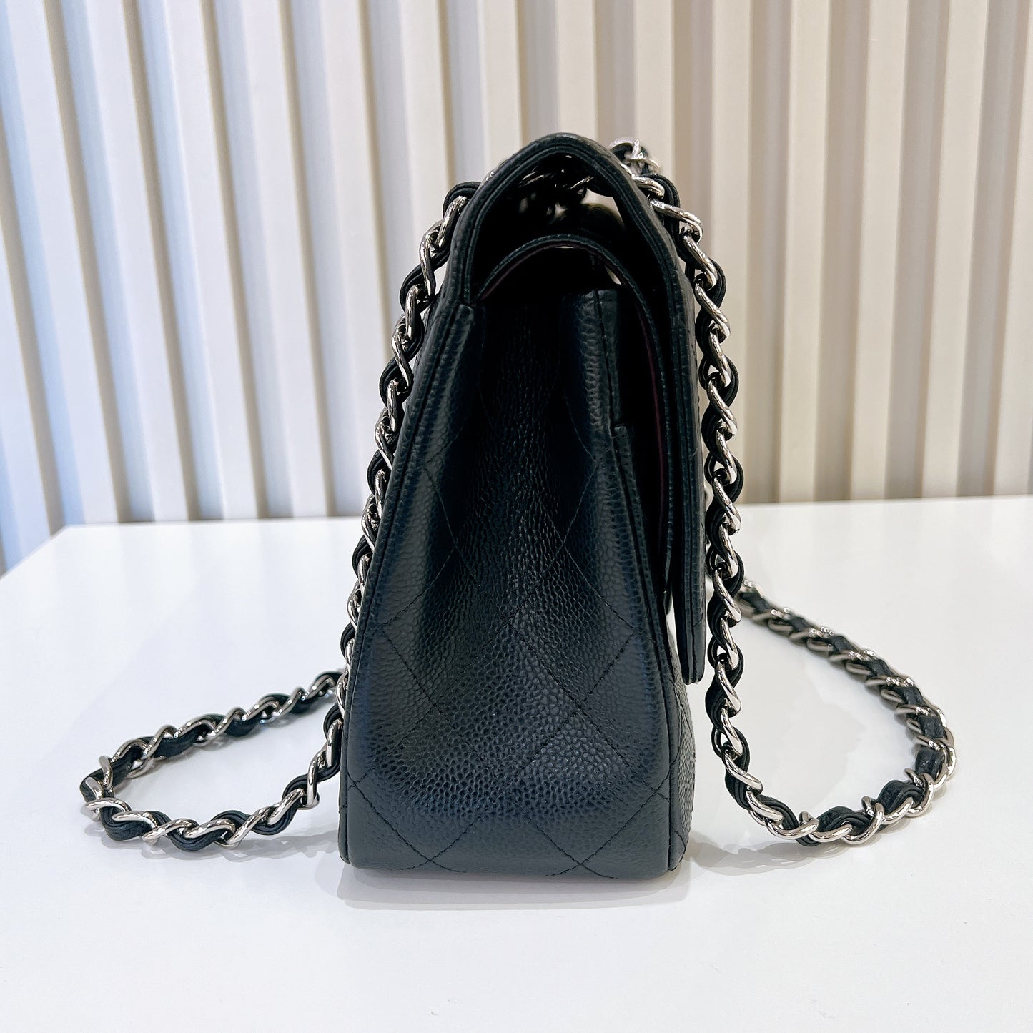 Chanel Classic Jumbo Caviar in Black SHW
