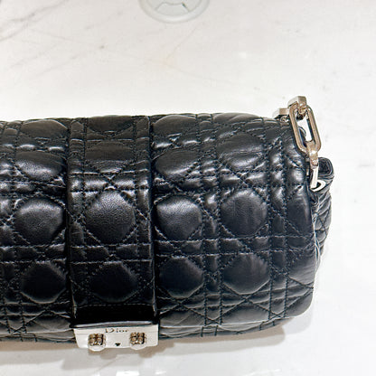 Dior New Lock Cannage Shoulder Bag in Black