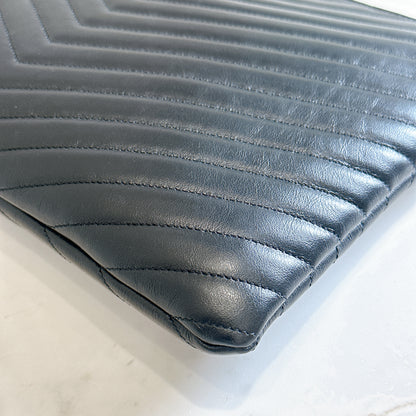YSL Cassandre Clutch in Black