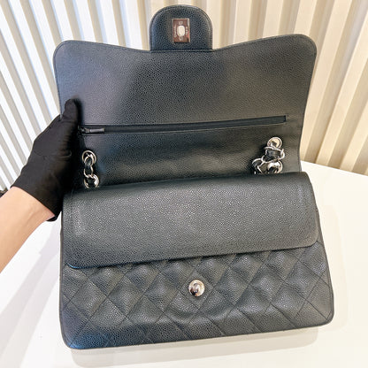 Chanel Classic Jumbo Caviar in Black SHW