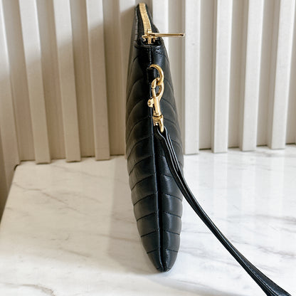 YSL Cassandre Clutch in Black