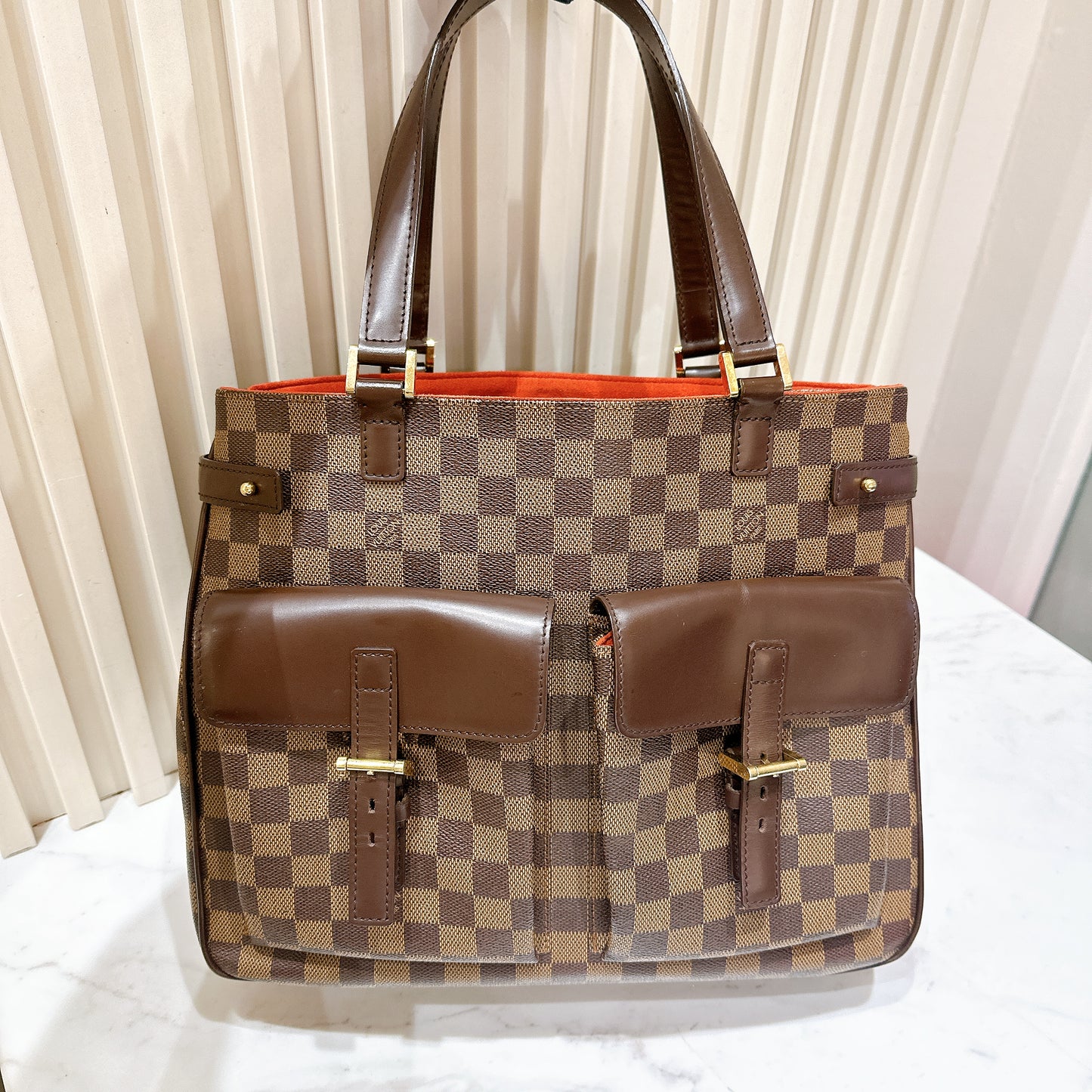 LV Uzes Tote in Damier Ebene